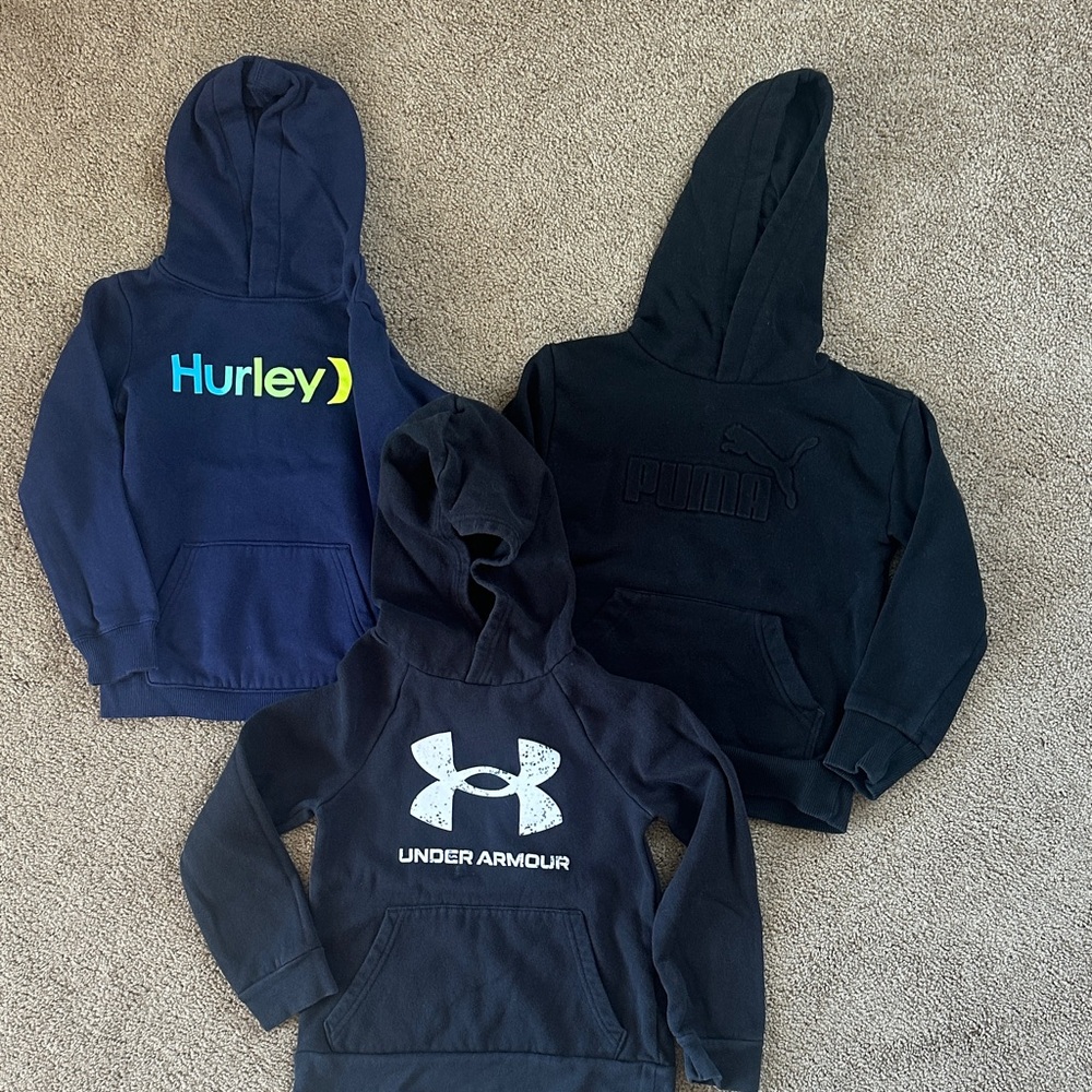 Kids' Navy and Black Hoodies 5/6